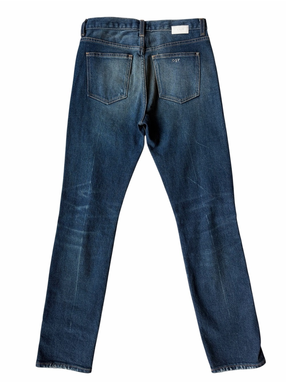 CQY Icon High Rise Slim Straight Jeans Acoustic Wash 28 NWT - Picture 3 of 13